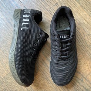 Nobull Superfabric Womens 7.5 Mens 6 Low Top Trainer Sneakers Shoe Black